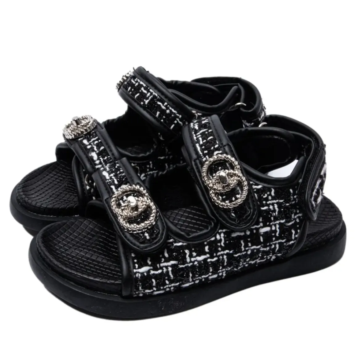 GIGI TWEED DAD SANDALS