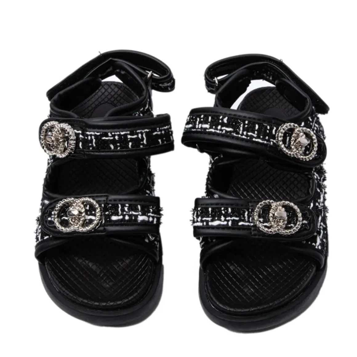 GIGI TWEED DAD SANDALS