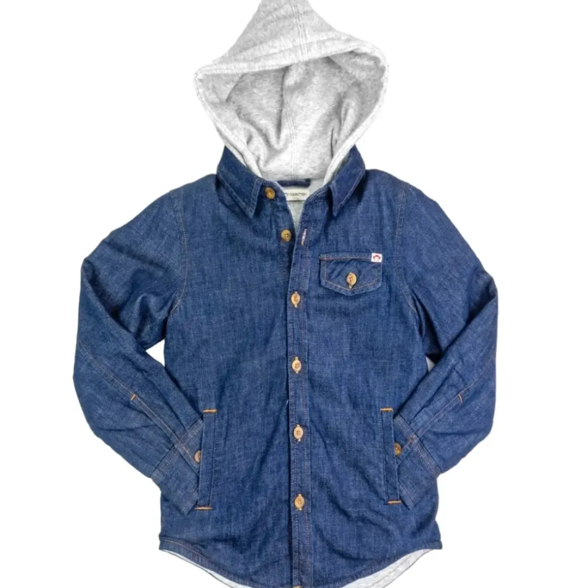 GLEN DENIM JACKET W/ HOOD