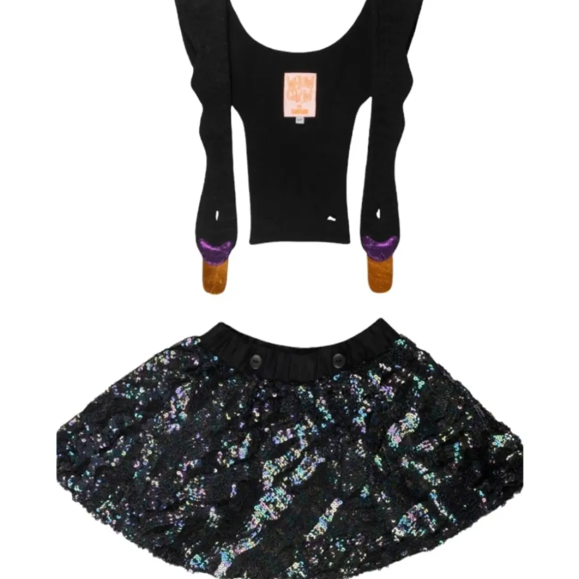 GLITTER BIRD DRESS