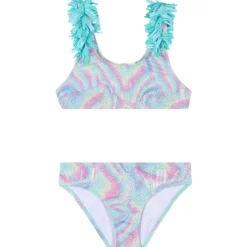 GLITTER TWO PIECE BIKINI W/ FRINGE STRAPS