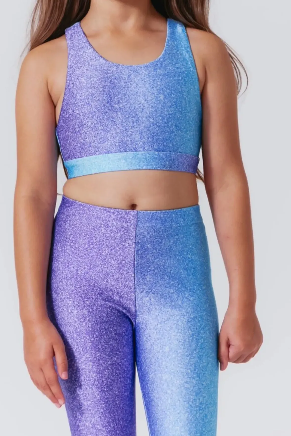 GLITTER UNICORN SPORTS BRA