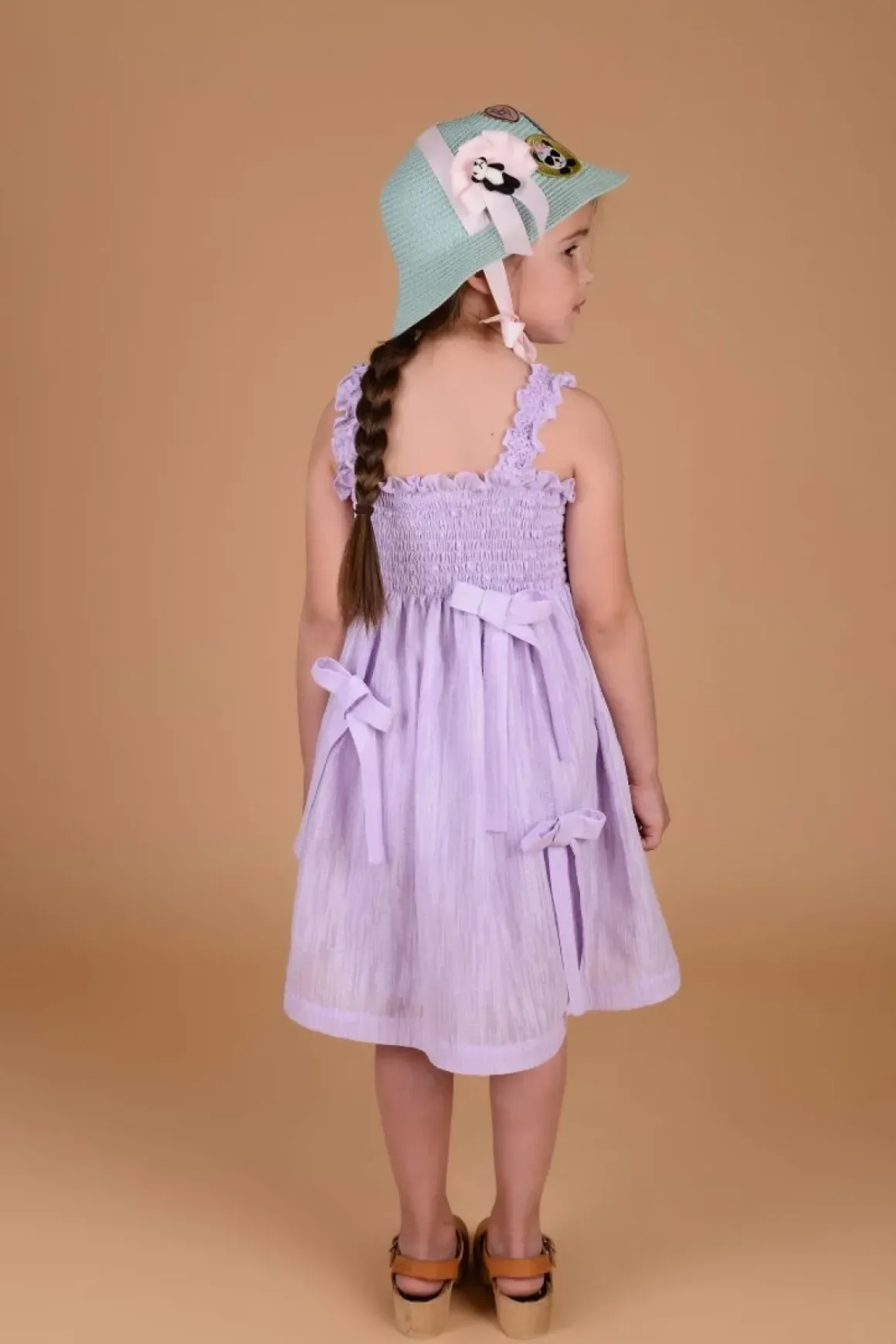 GLORIA SHIMMER RIBBON DRESS
