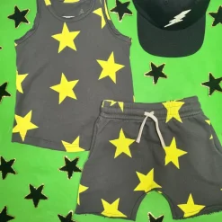 GRAPHITE STAR SHORTS