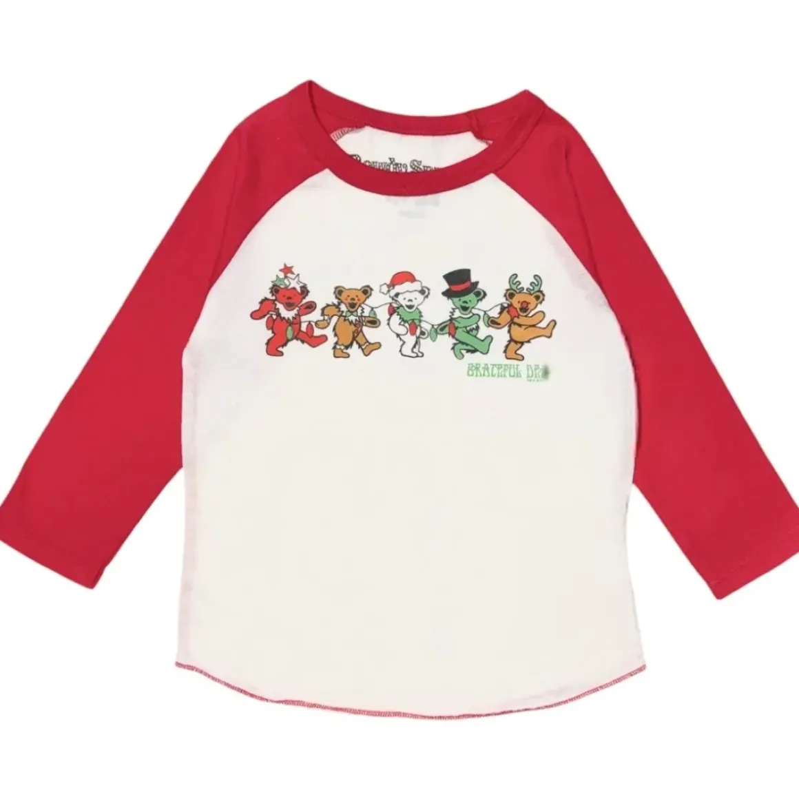 GRATEFUL DEAD CHRISTMAS LONG SLEEVE RAGLAN TSHIRT