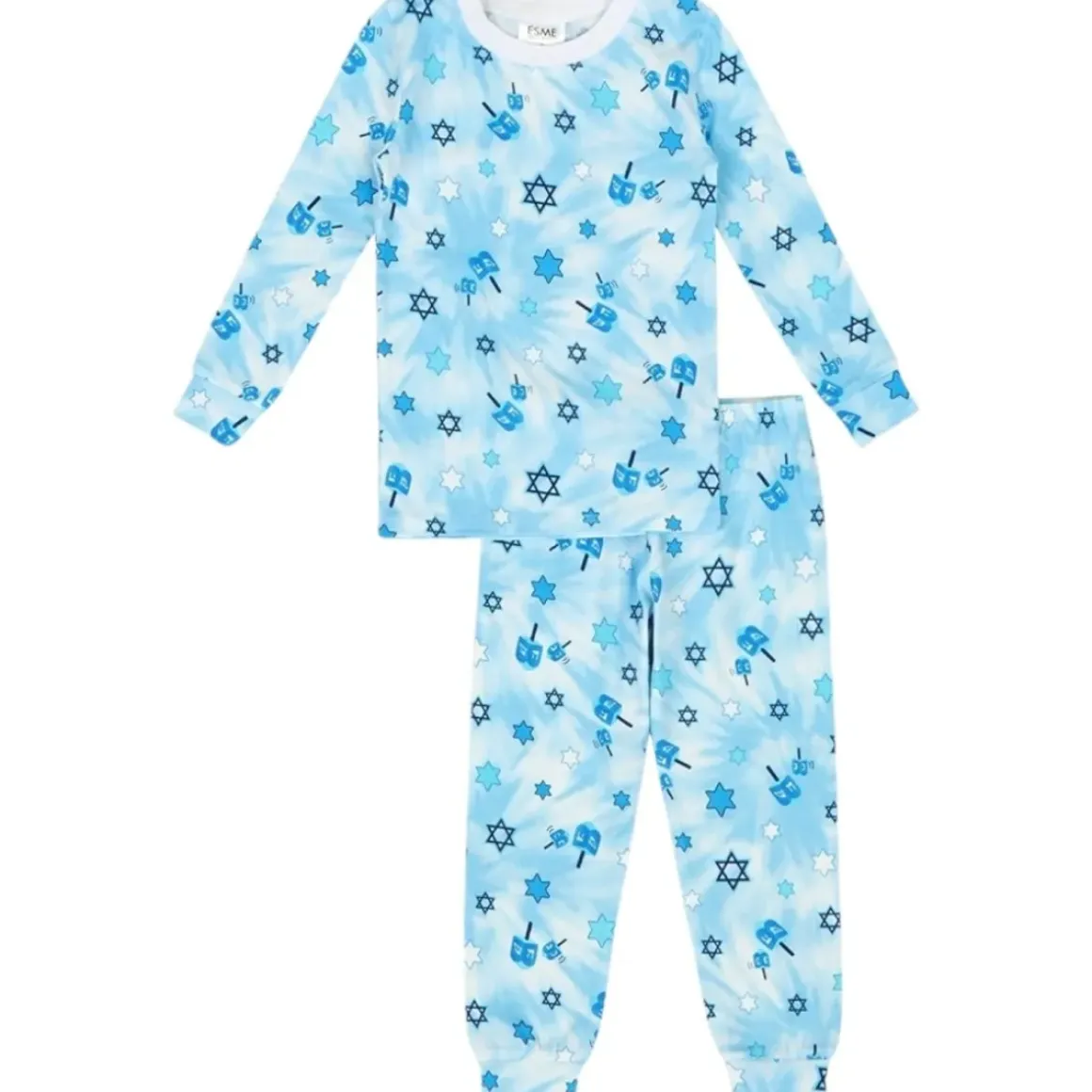 HANUKKAH DREIDEL LONG SLEEVE PJS BOYS