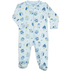 HAPPY DREIDELS ZIP FOOTIES (UNISEX)