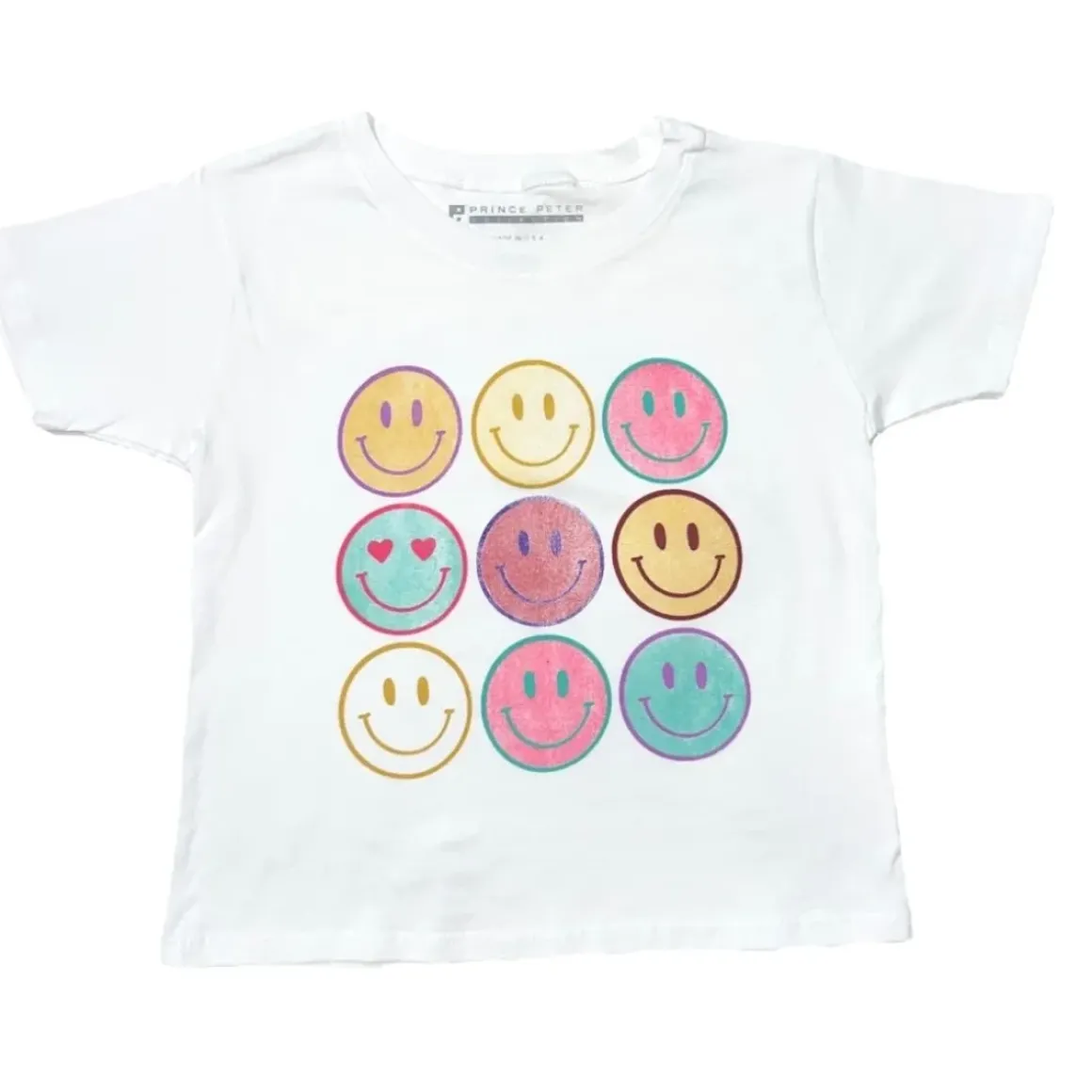 HAPPY FACES CROP TSHIRT