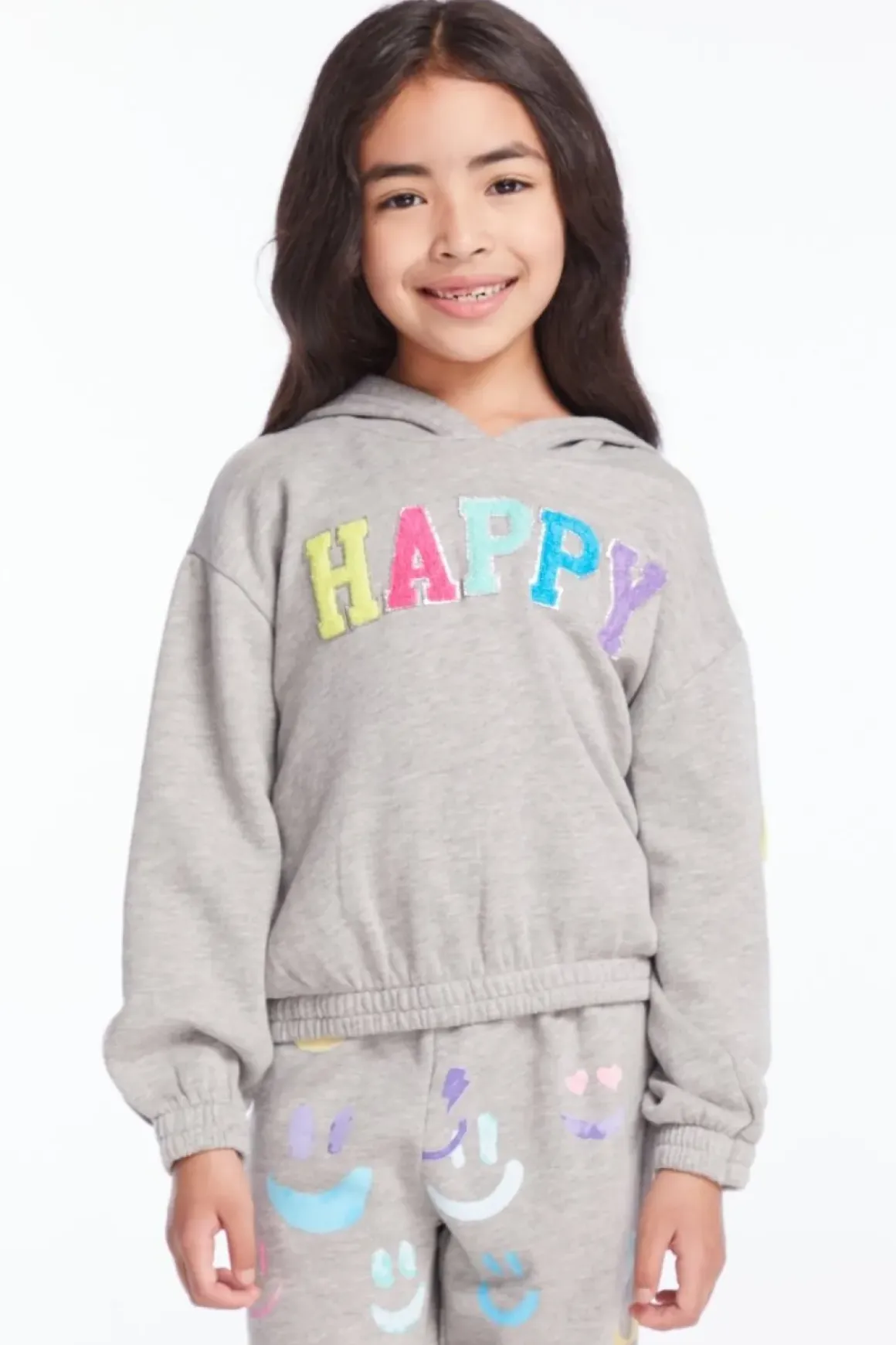 HAPPY PATCHES SMILEY HOODIE