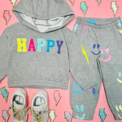 HAPPY PATCHES SMILEY HOODIE