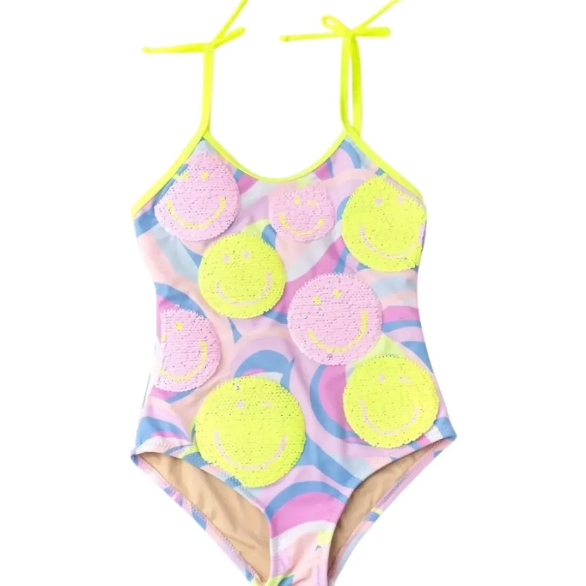 HAPPY SWIRL FLIP SEQUIN ONE PIECE SWIMSUIT