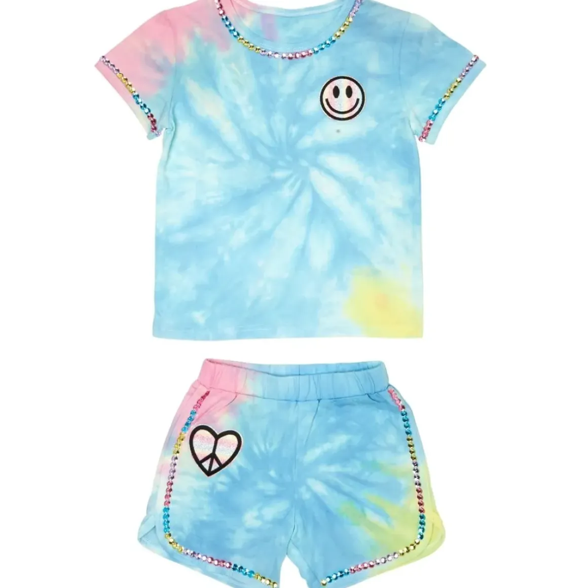 HAZEL TIE DYE TOP AND SHORTS SET