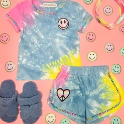 HAZEL TIE DYE TOP AND SHORTS SET