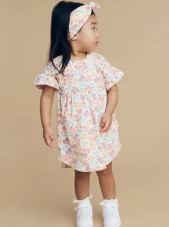 HEART BEAR FRILL SWIRL DRESS