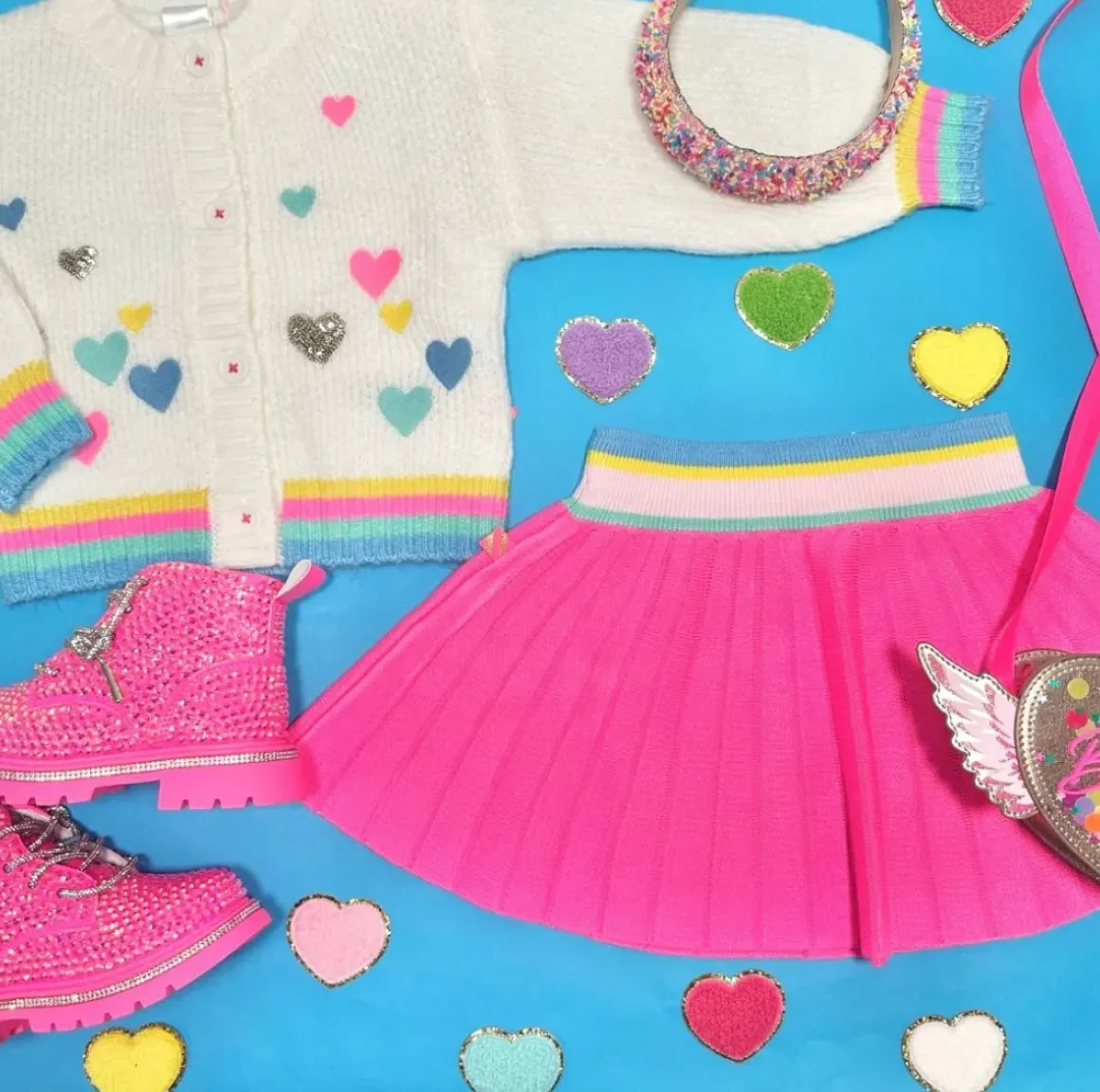 HEART KNIT CARDIGAN