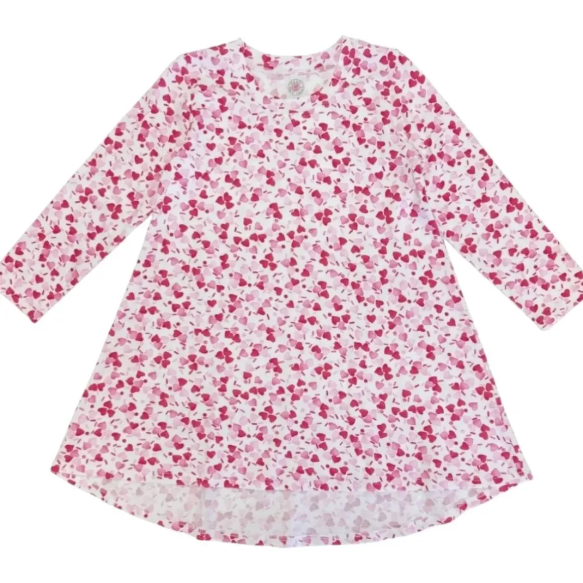 HEART SPRINKLES LONG SLEEVE DRESS