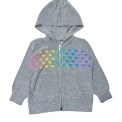 HEART ZIP UP HOODIE