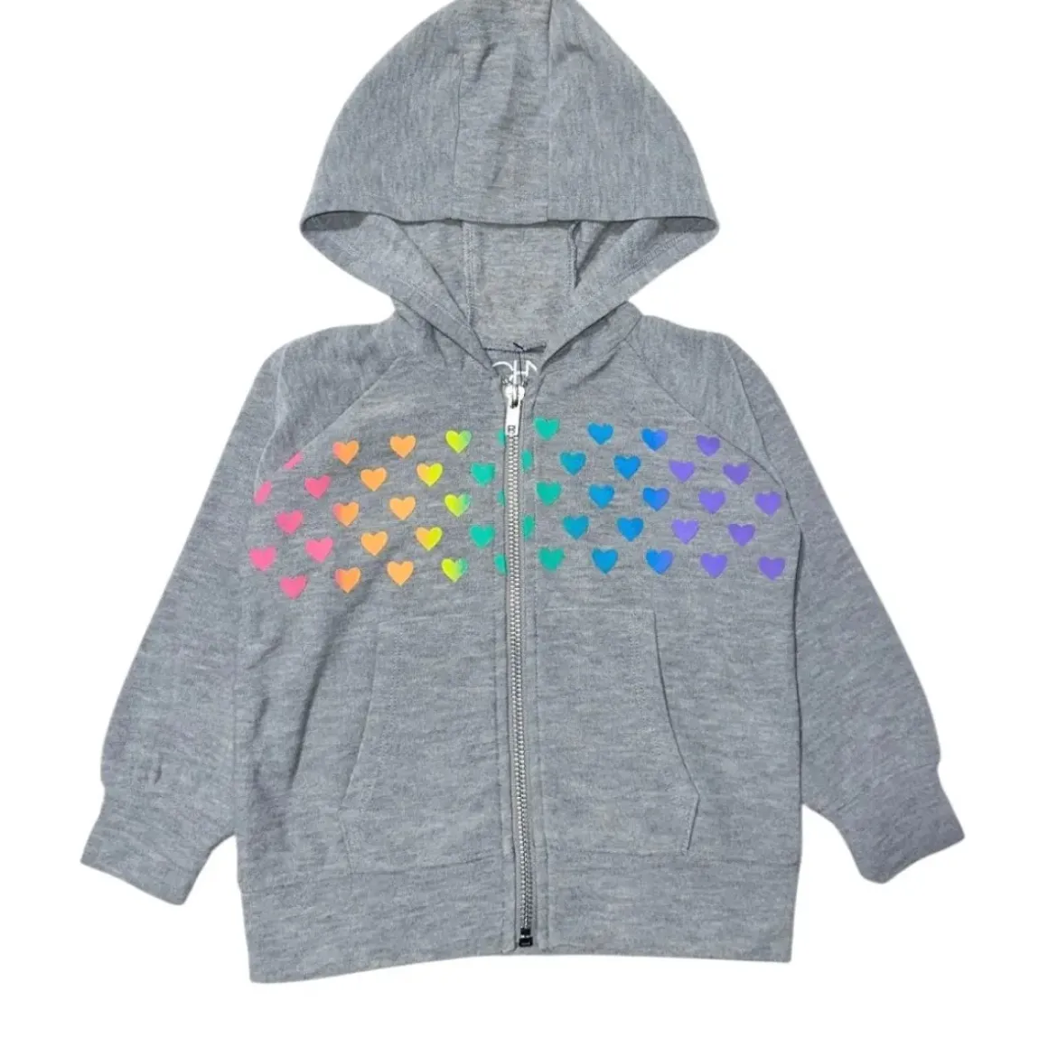 HEART ZIP UP HOODIE