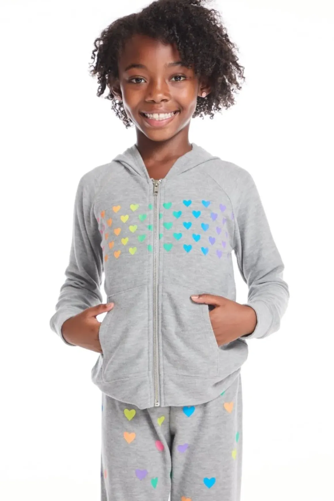 HEART ZIP UP HOODIE