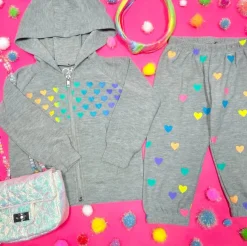 HEART ZIP UP HOODIE