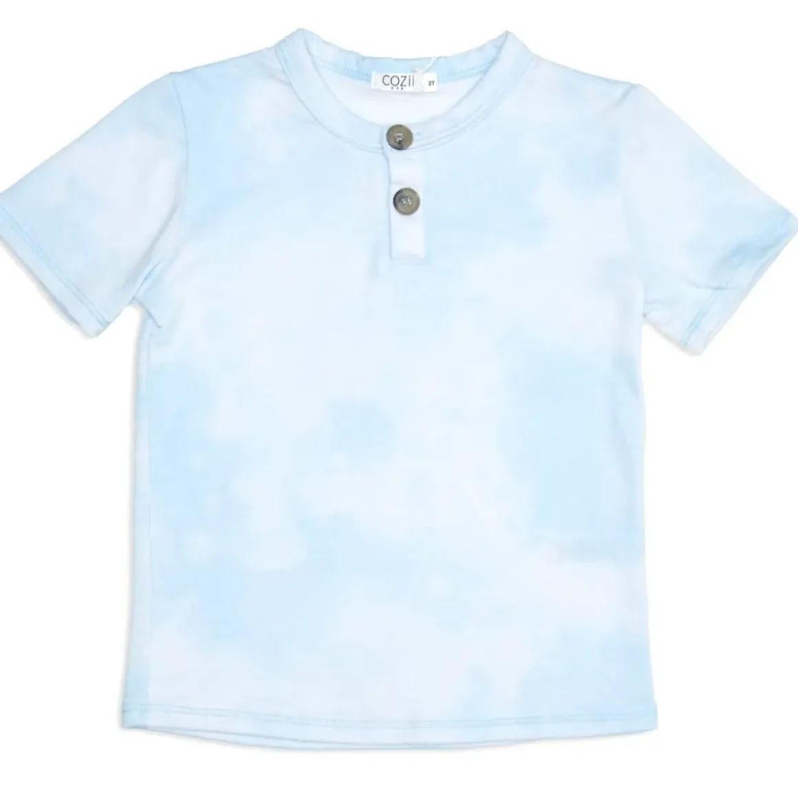 HENLEY TIE DYE TSHIRT