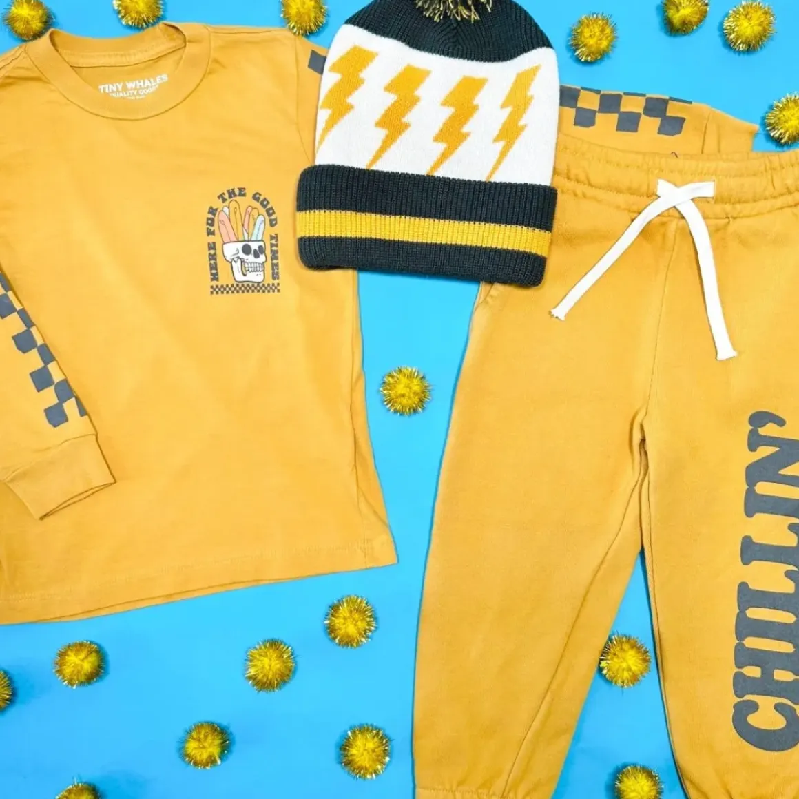HERE FOR THE GOOD TIMES LONG SLEEVE TSHIRT