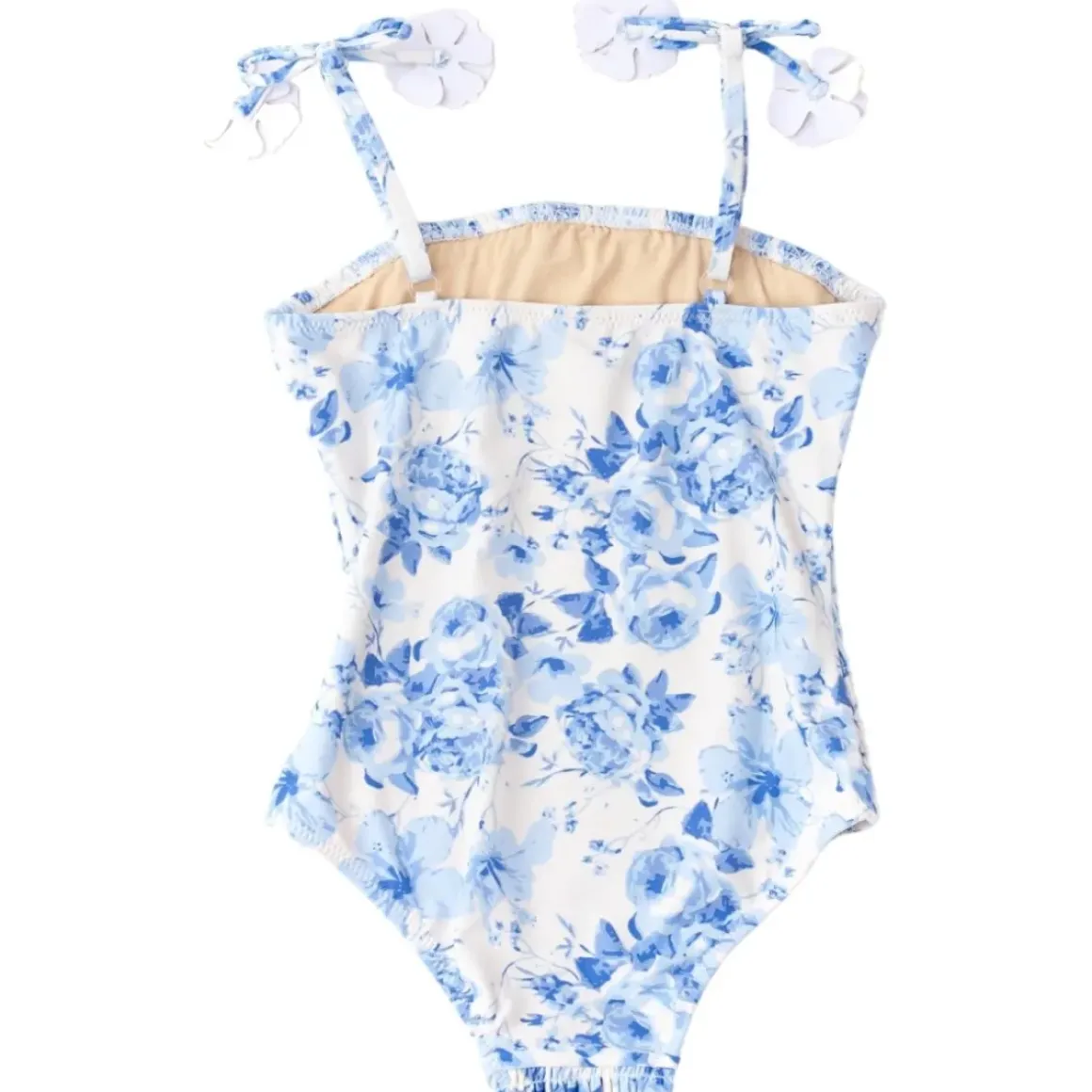 HIBISCUS ROSE SMOCKED ONE PIECE SWIMSUIT
