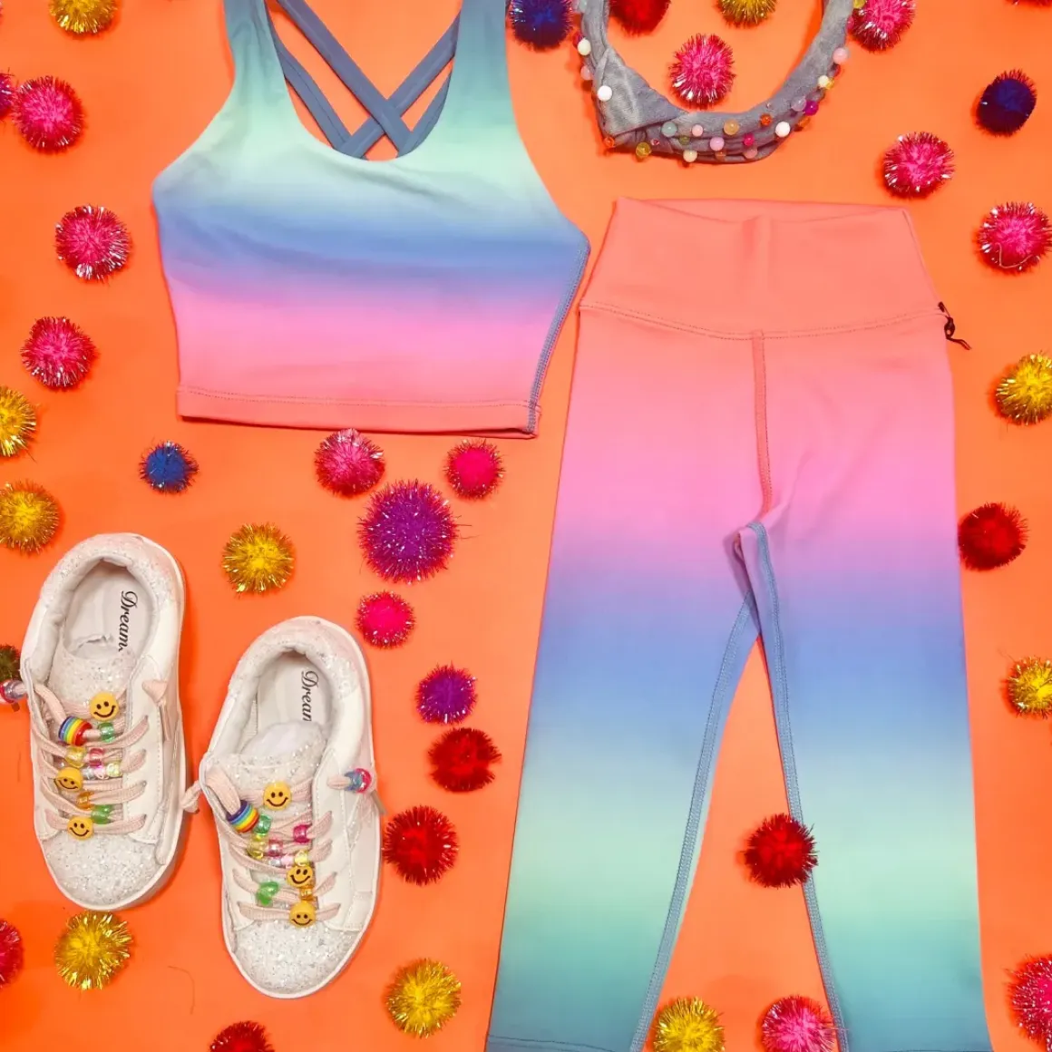 HIGH TIDE OMBRÉ LITTLE PEPPA LEGGINGS