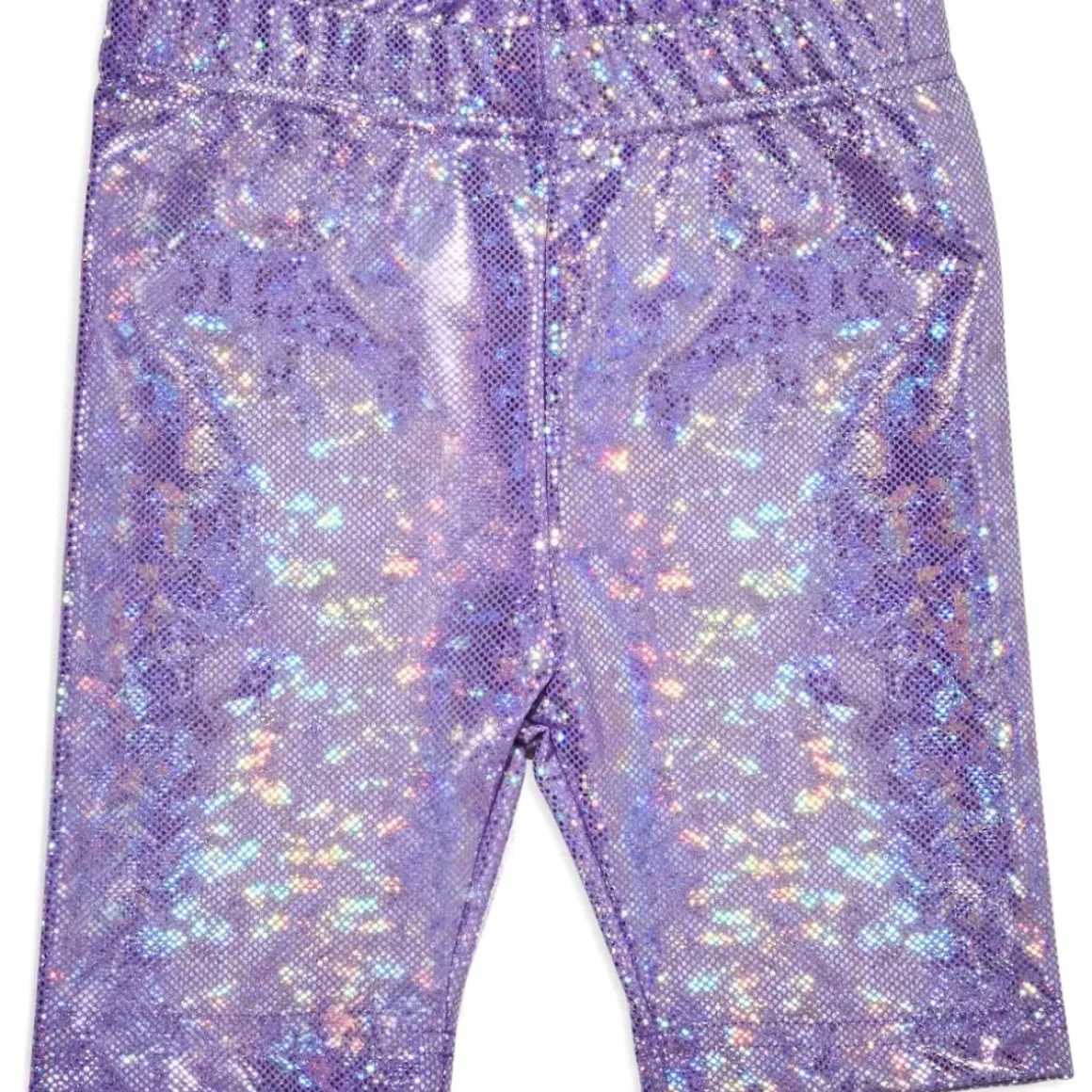 HOLOGRAPHIC BIKER SHORTS