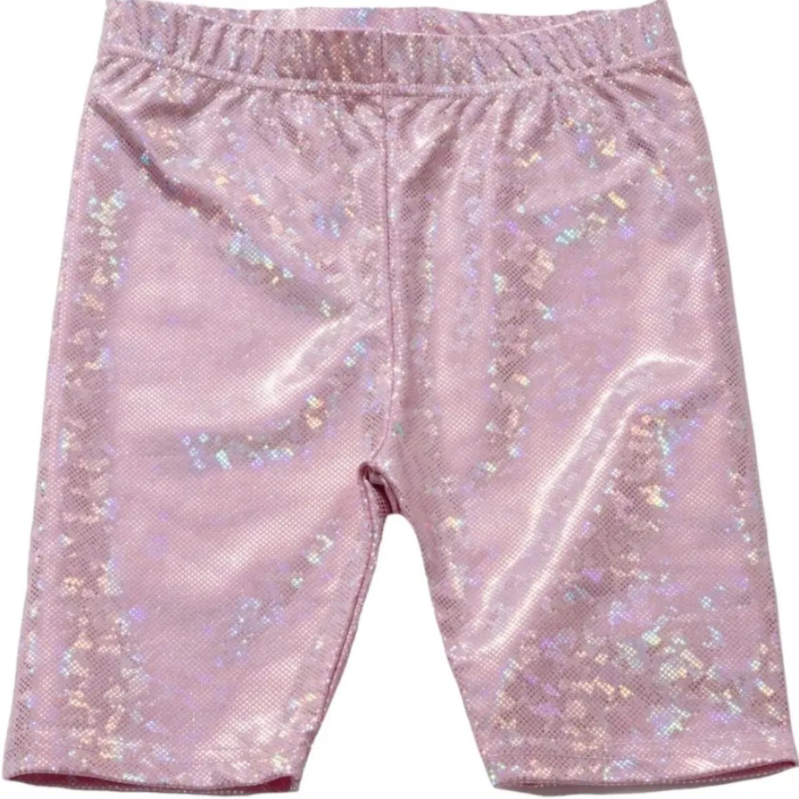 HOLOGRAPHIC BIKER SHORTS