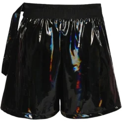 HOLOGRAPHIC PLEATED SKORT
