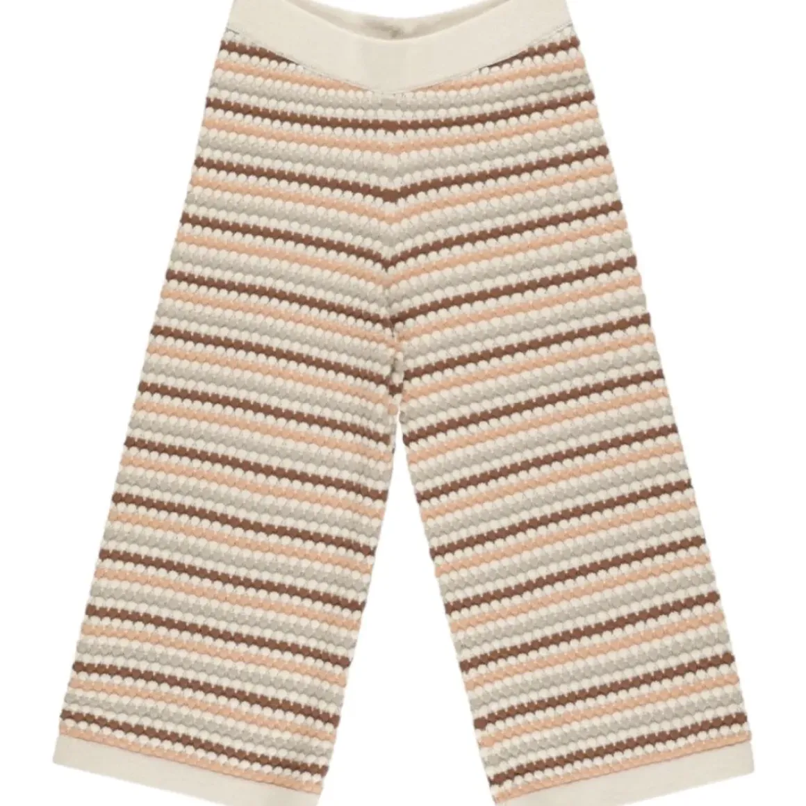 HONEYCOMB STRIPE KNIT PANTS