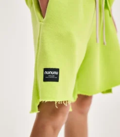 HOT LIME UNBALANCED SHORTS