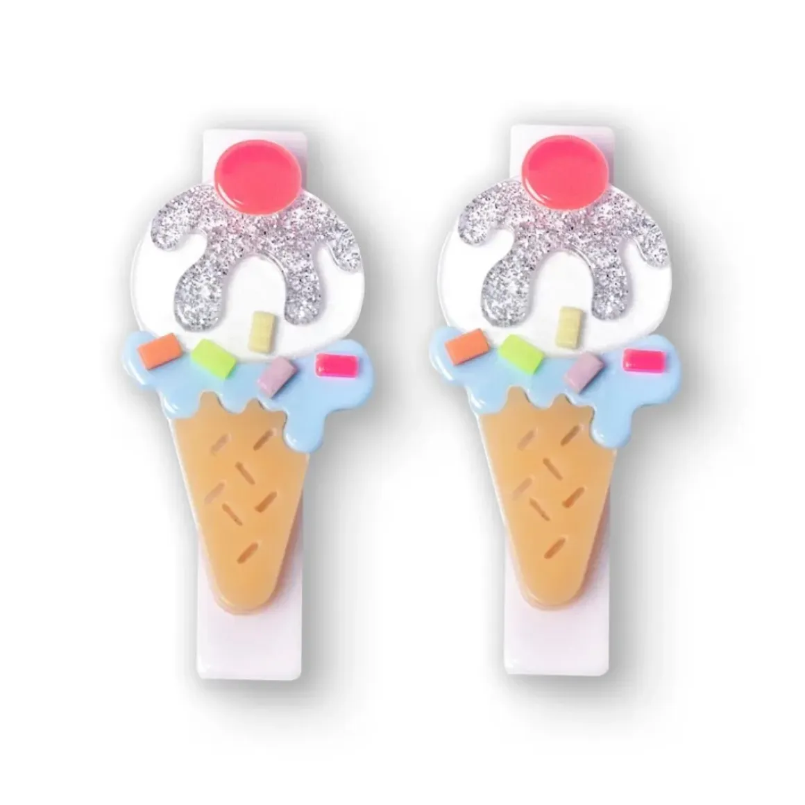 ICE CREAM SUNDAE ALLIGATOR CLIPS