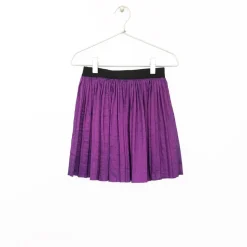 IRIDESCENT PLEATED SKIRT
