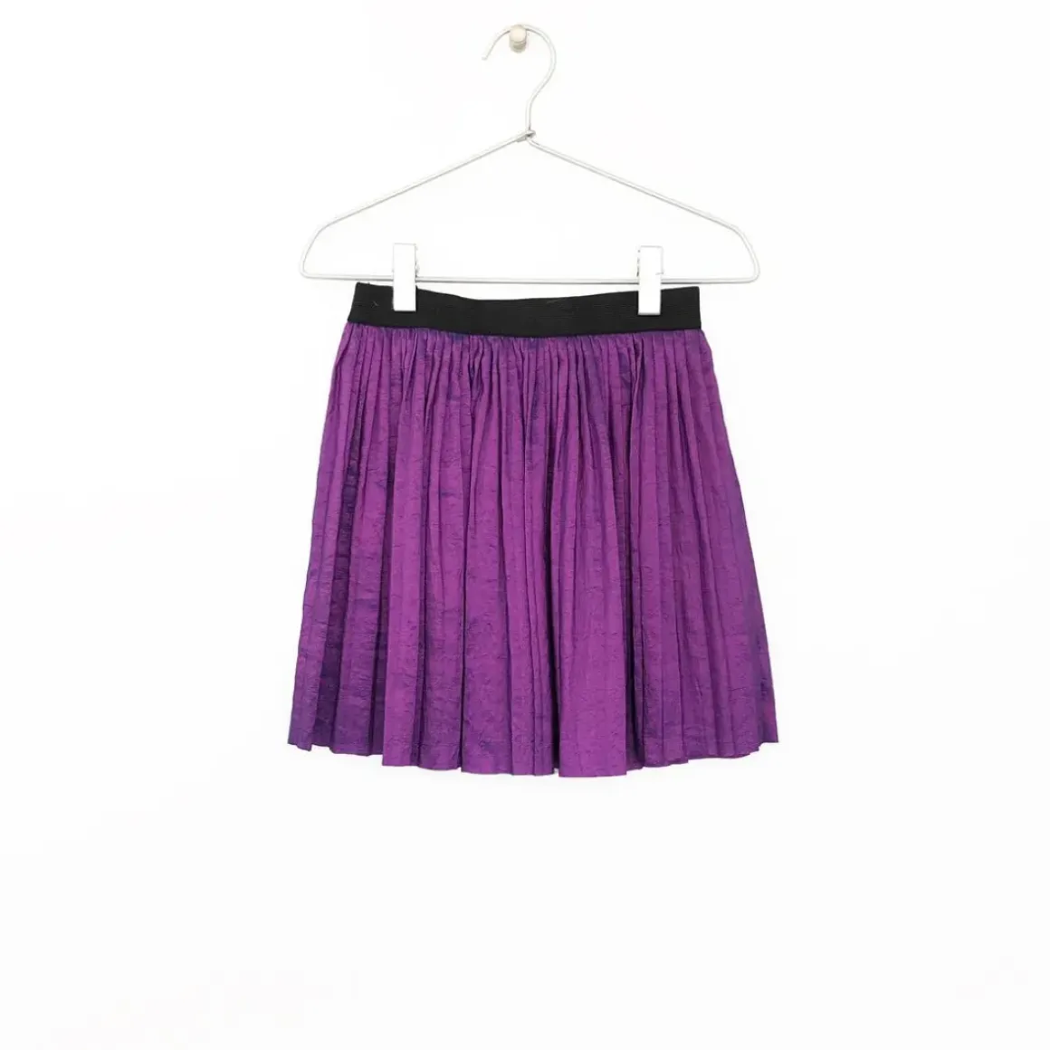 IRIDESCENT PLEATED SKIRT
