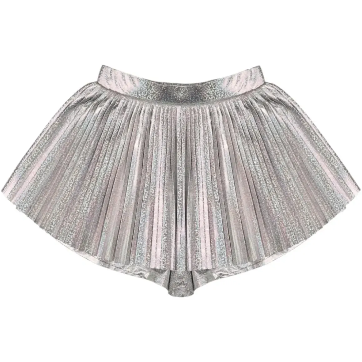 IRIDESCENT PLEATED SKORT