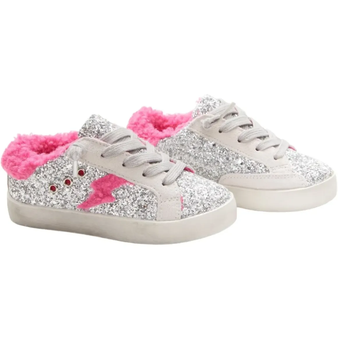 IVY GLITTER FUZZY BOLT SNEAKERS