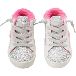 IVY GLITTER FUZZY BOLT SNEAKERS