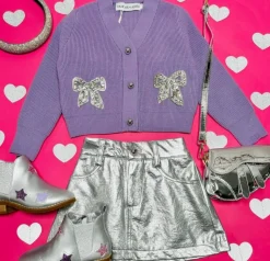 JOELLE BOW CARDIGAN