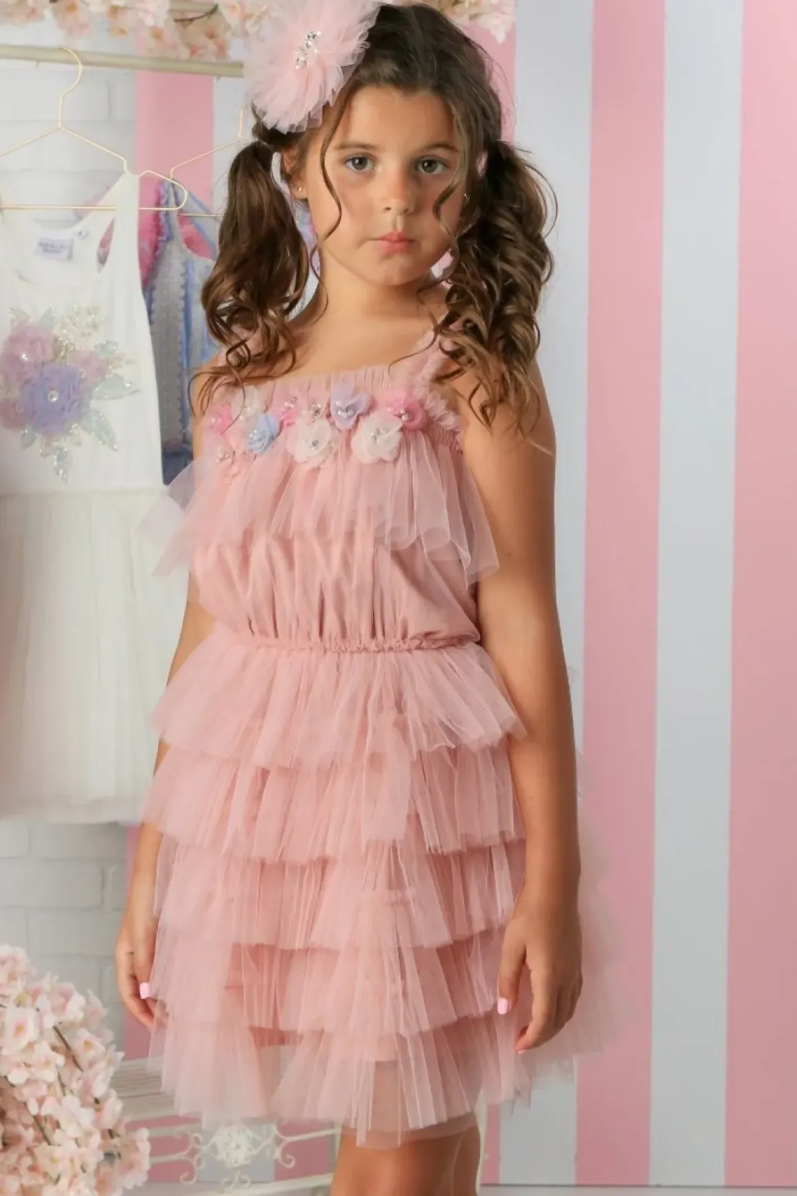 KELLY FLORAL TUTU LAYER DRESS