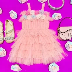 KELLY FLORAL TUTU LAYER DRESS