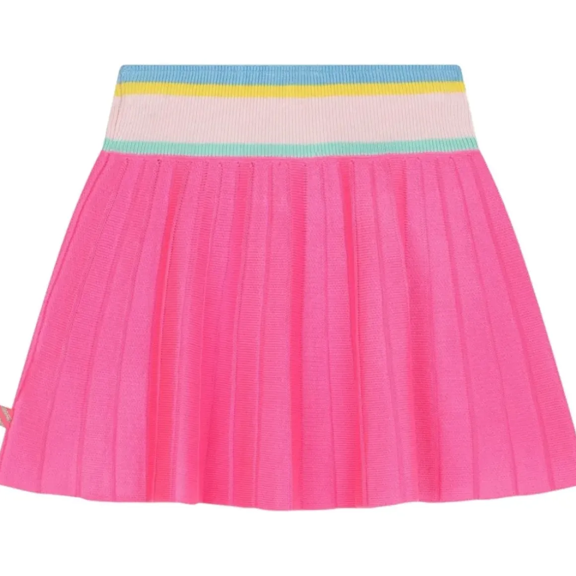 KNITTED STRIPED WAISTBAND SKIRT
