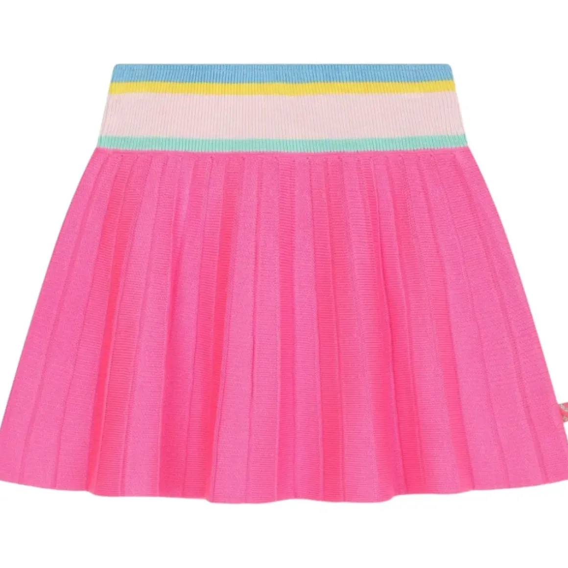 KNITTED STRIPED WAISTBAND SKIRT