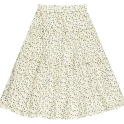 LEMONS TIERED MIDI SKIRT