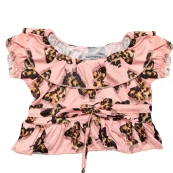 LEO BUTTERFLY RUFFLE TOP