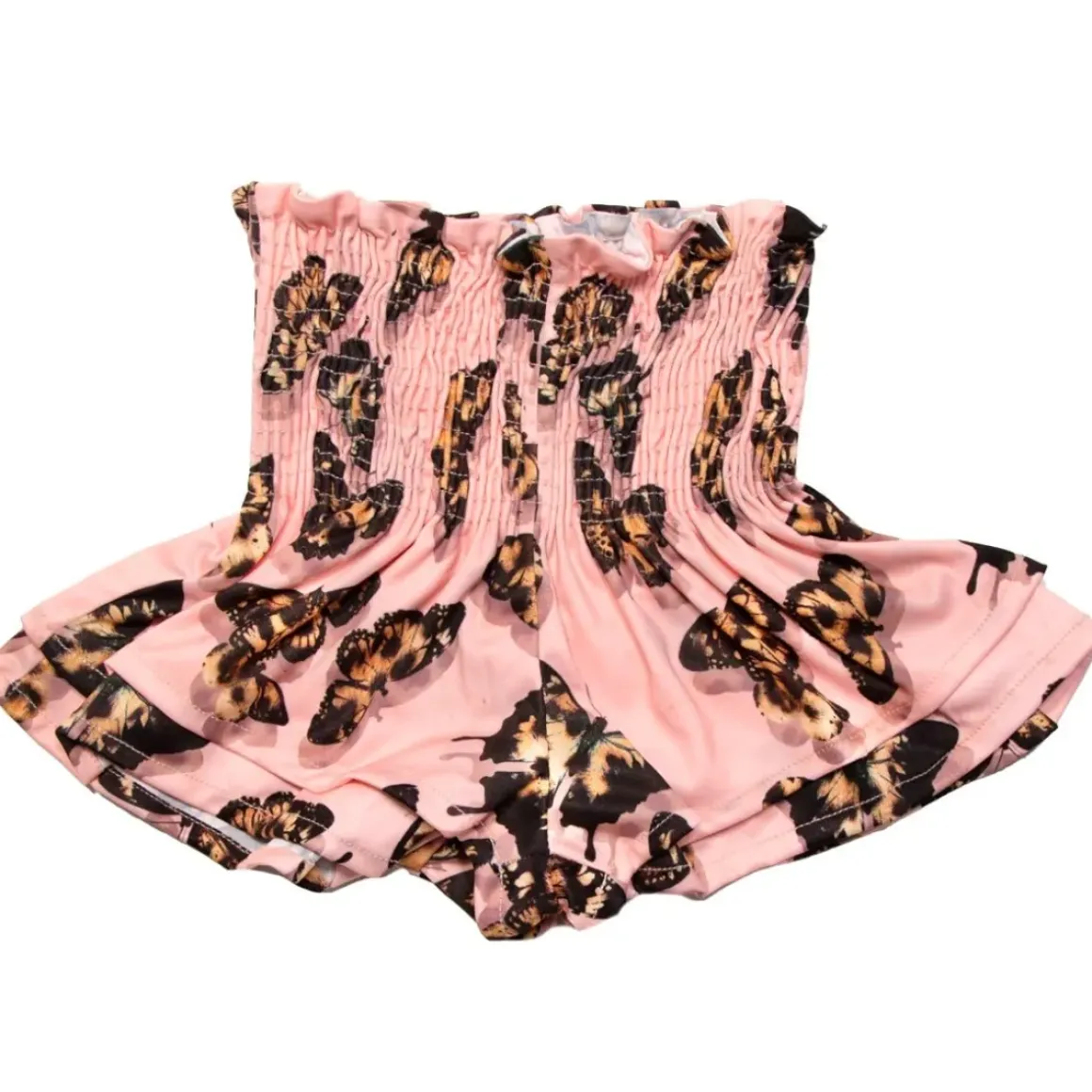 LEO BUTTERFLY SMOCKED SHORTS