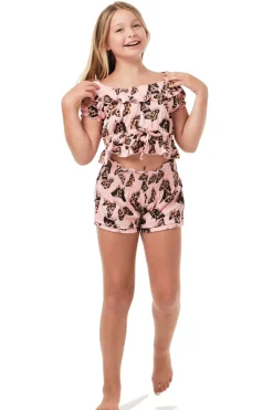 LEO BUTTERFLY SMOCKED SHORTS