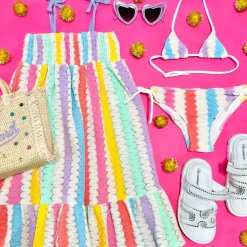 LEONOR PASTEL STRIPE DRESS