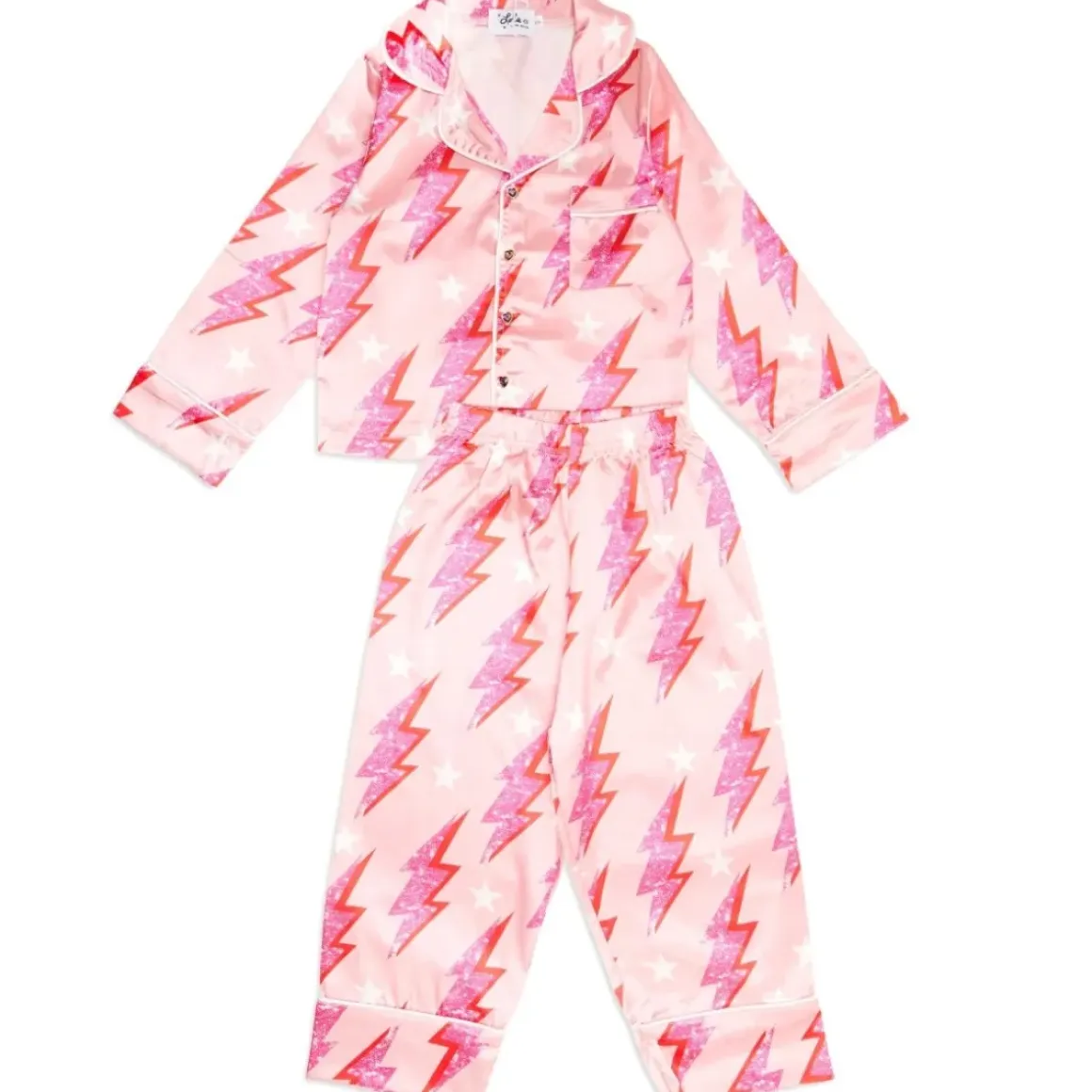 LIGHTNING BOLT SILK TWO PIECE SET